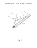 AISLE VIOLATING DISPLAY FOR ADORNING RETAIL SHELVING SYSTEMS diagram and image