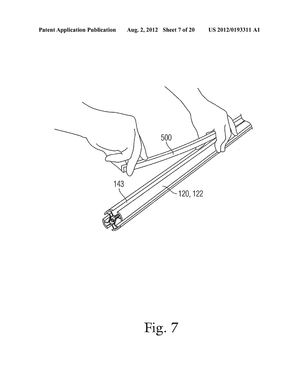 AISLE VIOLATING DISPLAY FOR ADORNING RETAIL SHELVING SYSTEMS - diagram, schematic, and image 08