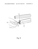 AISLE VIOLATING DISPLAY FOR ADORNING RETAIL SHELVING SYSTEMS diagram and image