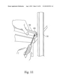 AISLE VIOLATING DISPLAY FOR ADORNING RETAIL SHELVING SYSTEMS diagram and image