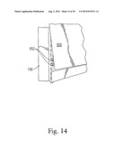 AISLE VIOLATING DISPLAY FOR ADORNING RETAIL SHELVING SYSTEMS diagram and image