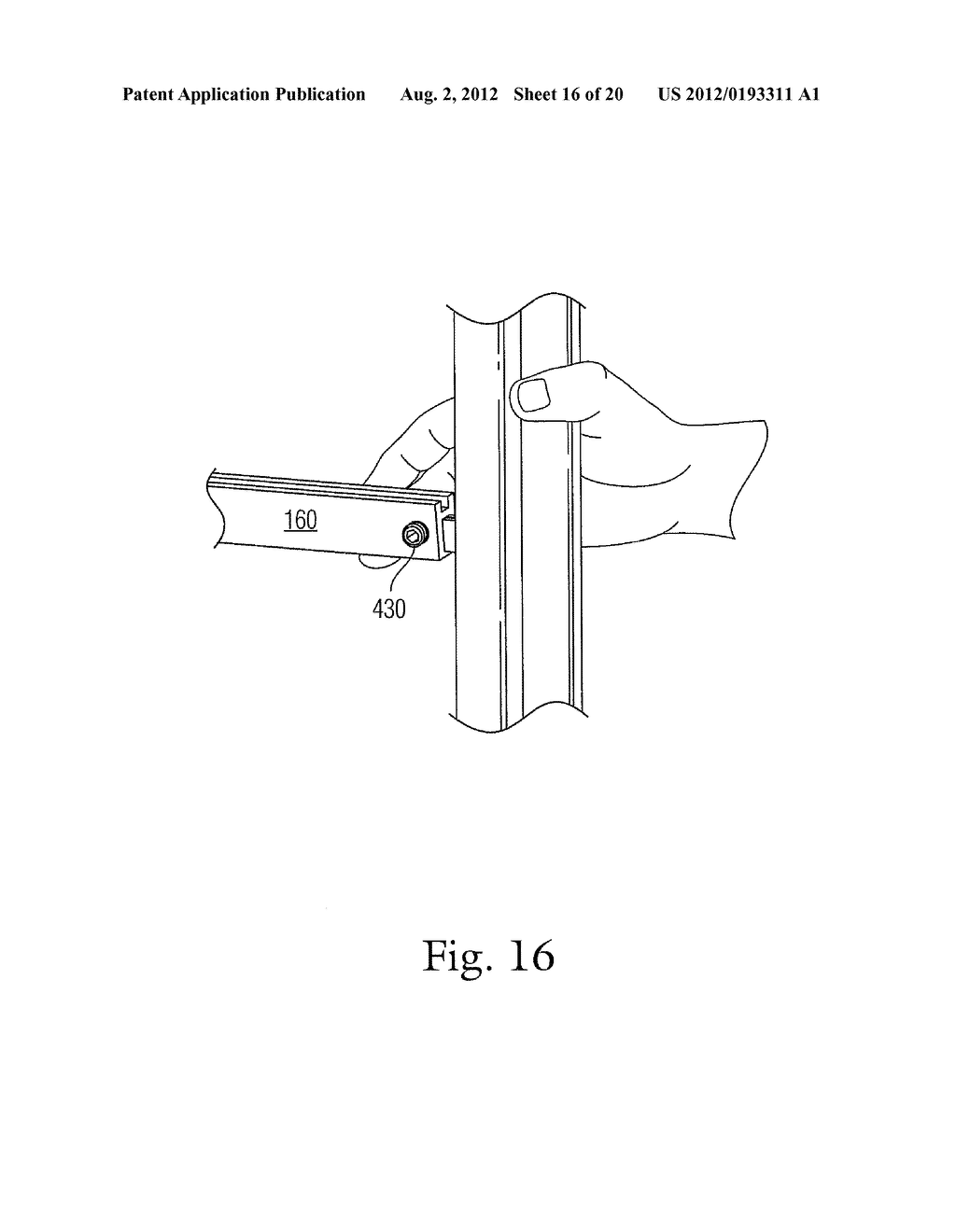 AISLE VIOLATING DISPLAY FOR ADORNING RETAIL SHELVING SYSTEMS - diagram, schematic, and image 17