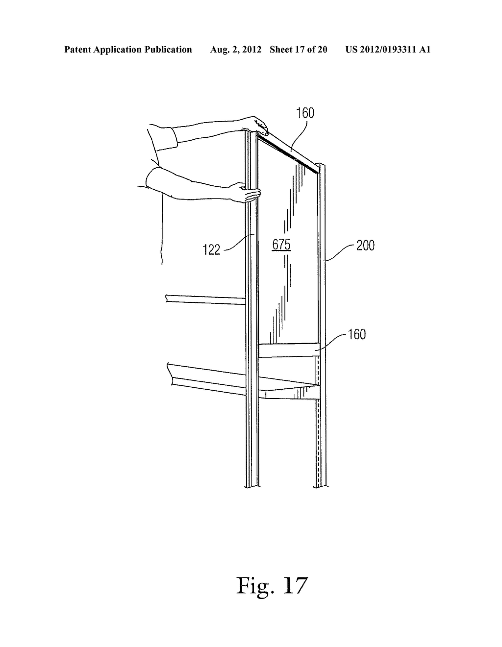 AISLE VIOLATING DISPLAY FOR ADORNING RETAIL SHELVING SYSTEMS - diagram, schematic, and image 18