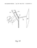 AISLE VIOLATING DISPLAY FOR ADORNING RETAIL SHELVING SYSTEMS diagram and image