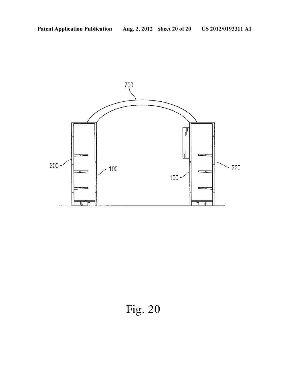 AISLE VIOLATING DISPLAY FOR ADORNING RETAIL SHELVING SYSTEMS - diagram, schematic, and image 21