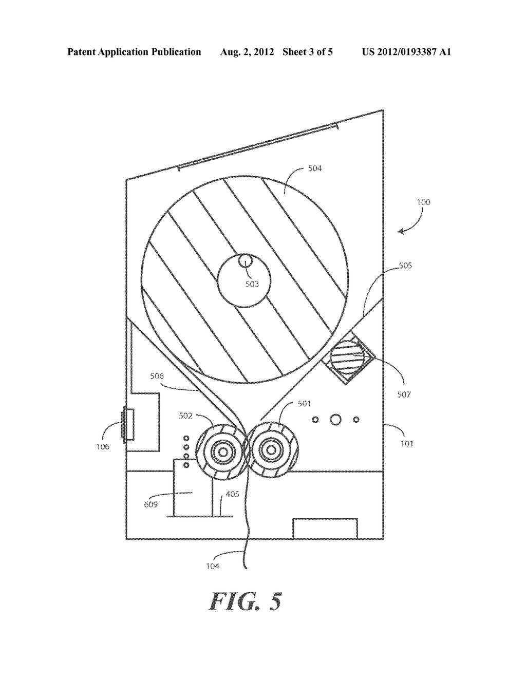 Universal Dispenser for Rolled Sheet Product - diagram, schematic, and image 04