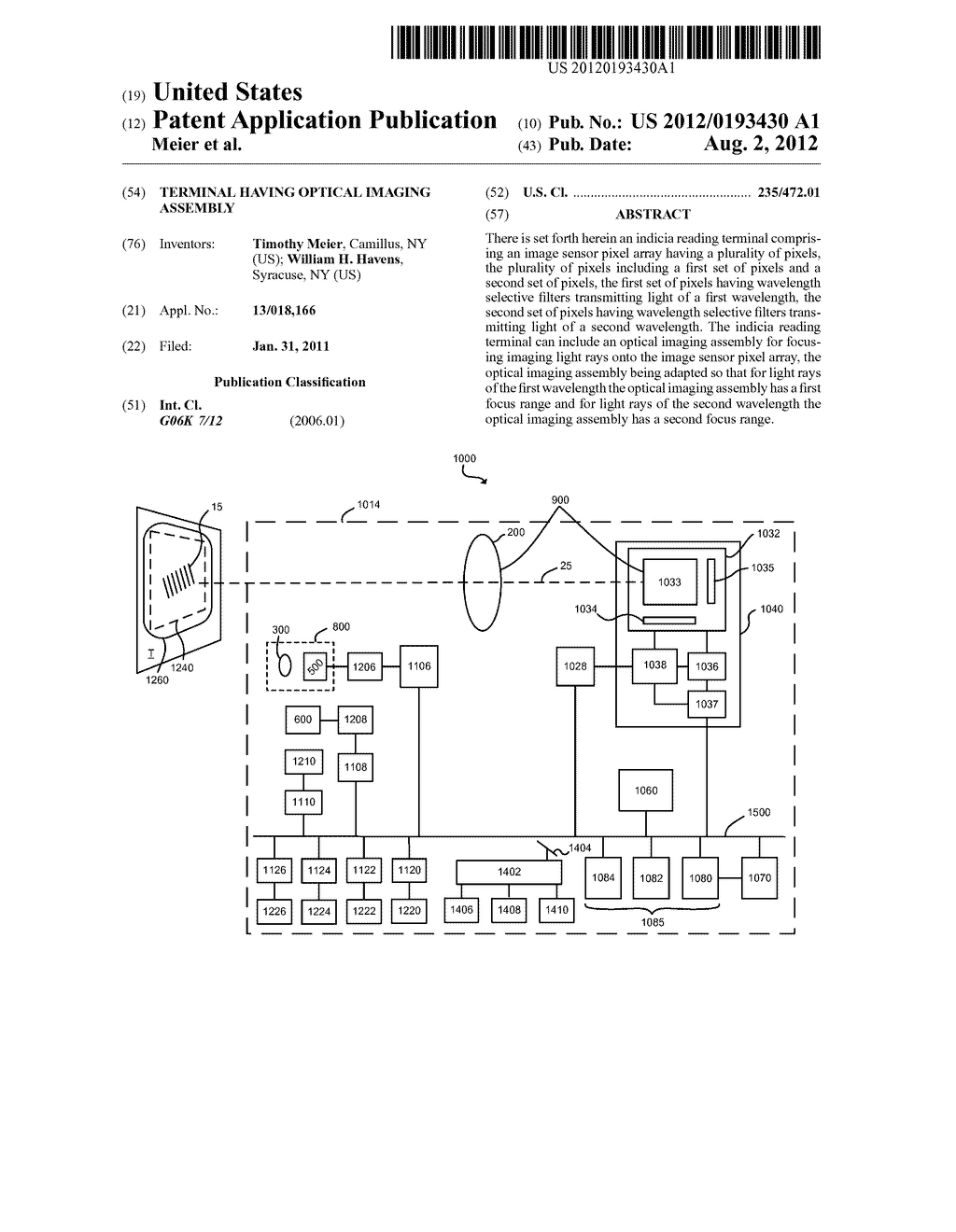 TERMINAL HAVING OPTICAL IMAGING ASSEMBLY - diagram, schematic, and image 01