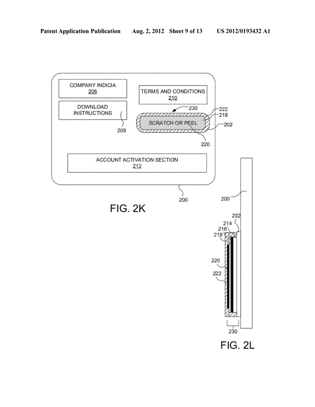 Transaction Card with Dual Scratch and Peel Label - diagram, schematic, and image 10