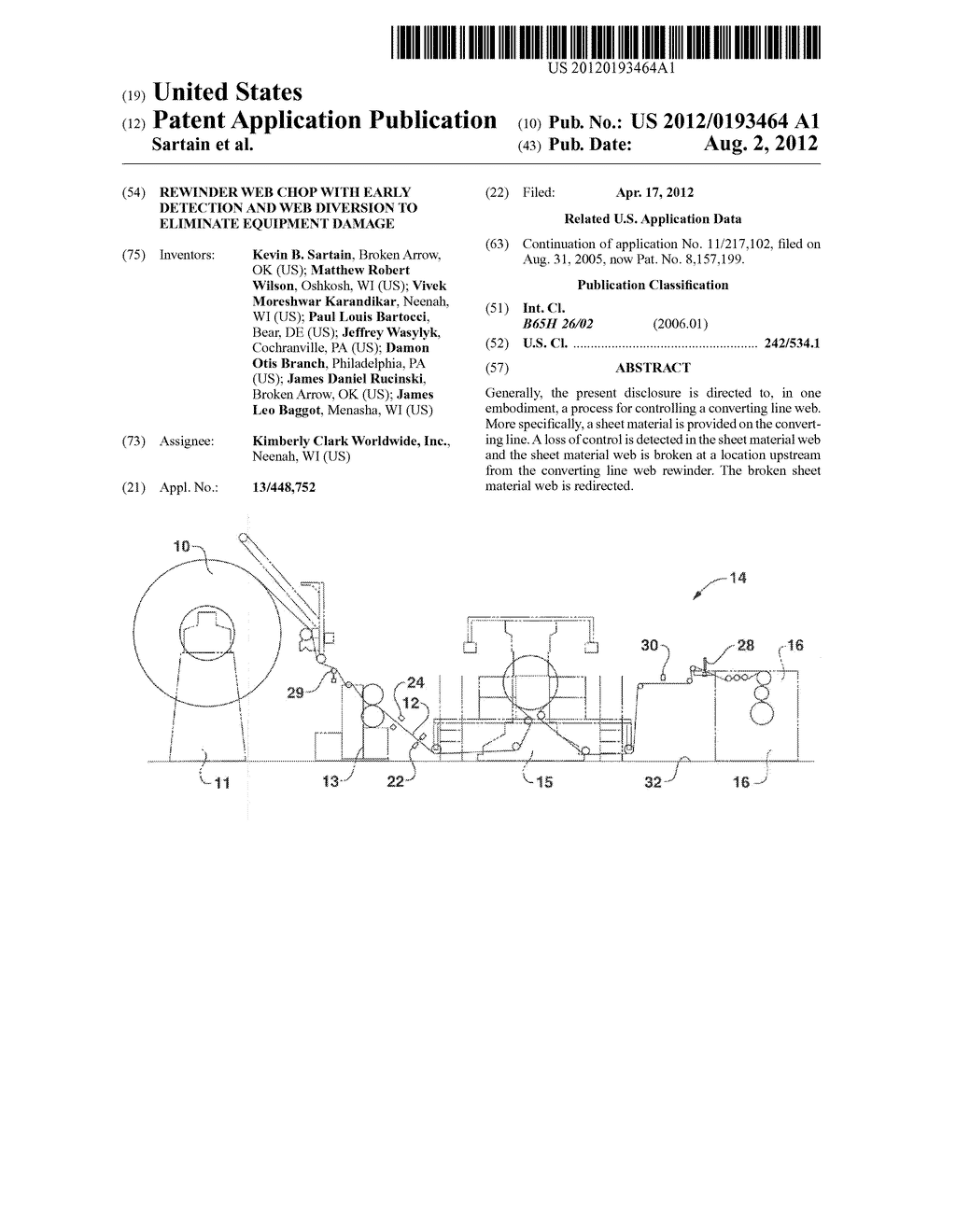 Rewinder Web Chop with Early Detection and Web Diversion to Eliminate     Equipment Damage - diagram, schematic, and image 01