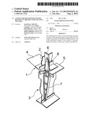 CONNECTOR FOR STIFFENING FRAMES BETWEEN AN AIRCRAFT FUSELAGE AND A WING     BOX diagram and image