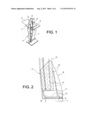 CONNECTOR FOR STIFFENING FRAMES BETWEEN AN AIRCRAFT FUSELAGE AND A WING     BOX diagram and image