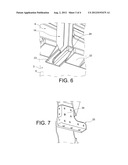 CONNECTOR FOR STIFFENING FRAMES BETWEEN AN AIRCRAFT FUSELAGE AND A WING     BOX diagram and image