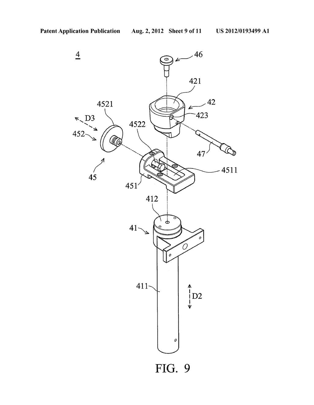 PROJECTING APPARATUS HAVING ADJUSTING FUNCTION - diagram, schematic, and image 10