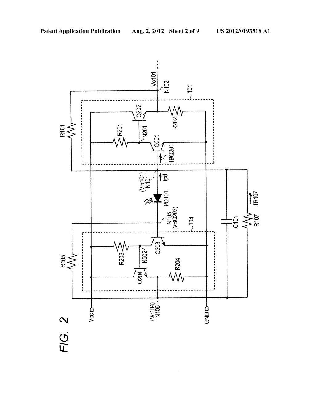 PHOTORECEPTOR CIRCUIT AND PHOTOCOUPLER - diagram, schematic, and image 03