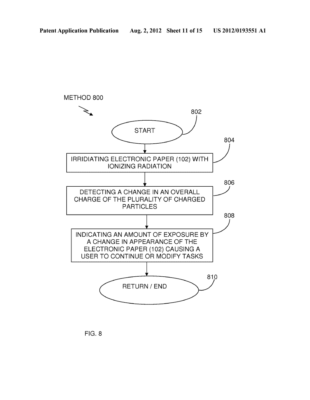 APPARATUS SYSTEMS AND METHODS OF SENSING CHEMICAL BIO-CHEMICAL AND     RADIOLOGICAL AGENTS USING ELECTROPHORETIC DISPLAYS - diagram, schematic, and image 12