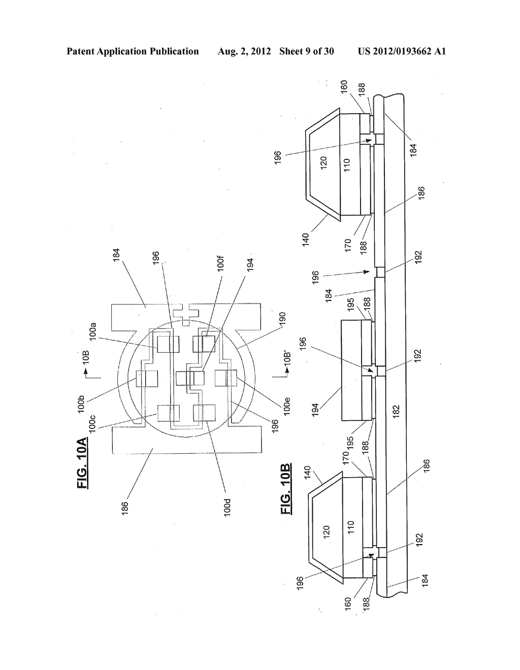 REFLECTIVE MOUNTING SUBSTRATES FOR FLIP-CHIP MOUNTED HORIZONTAL LEDS - diagram, schematic, and image 10