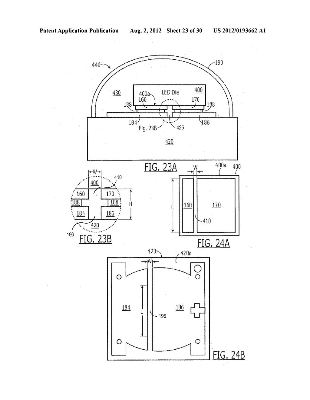 REFLECTIVE MOUNTING SUBSTRATES FOR FLIP-CHIP MOUNTED HORIZONTAL LEDS - diagram, schematic, and image 24