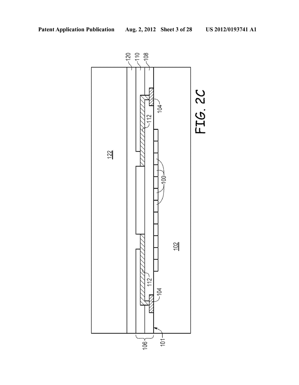 METHODS FOR FORMING BACKSIDE ILLUMINATED IMAGE SENSORS WITH FRONT SIDE     METAL REDISTRIBUTION LAYERS - diagram, schematic, and image 04