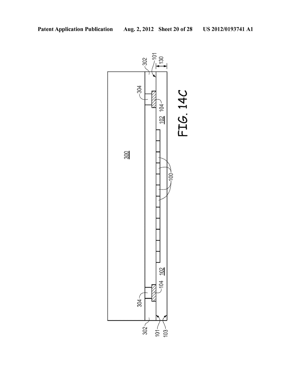 METHODS FOR FORMING BACKSIDE ILLUMINATED IMAGE SENSORS WITH FRONT SIDE     METAL REDISTRIBUTION LAYERS - diagram, schematic, and image 21