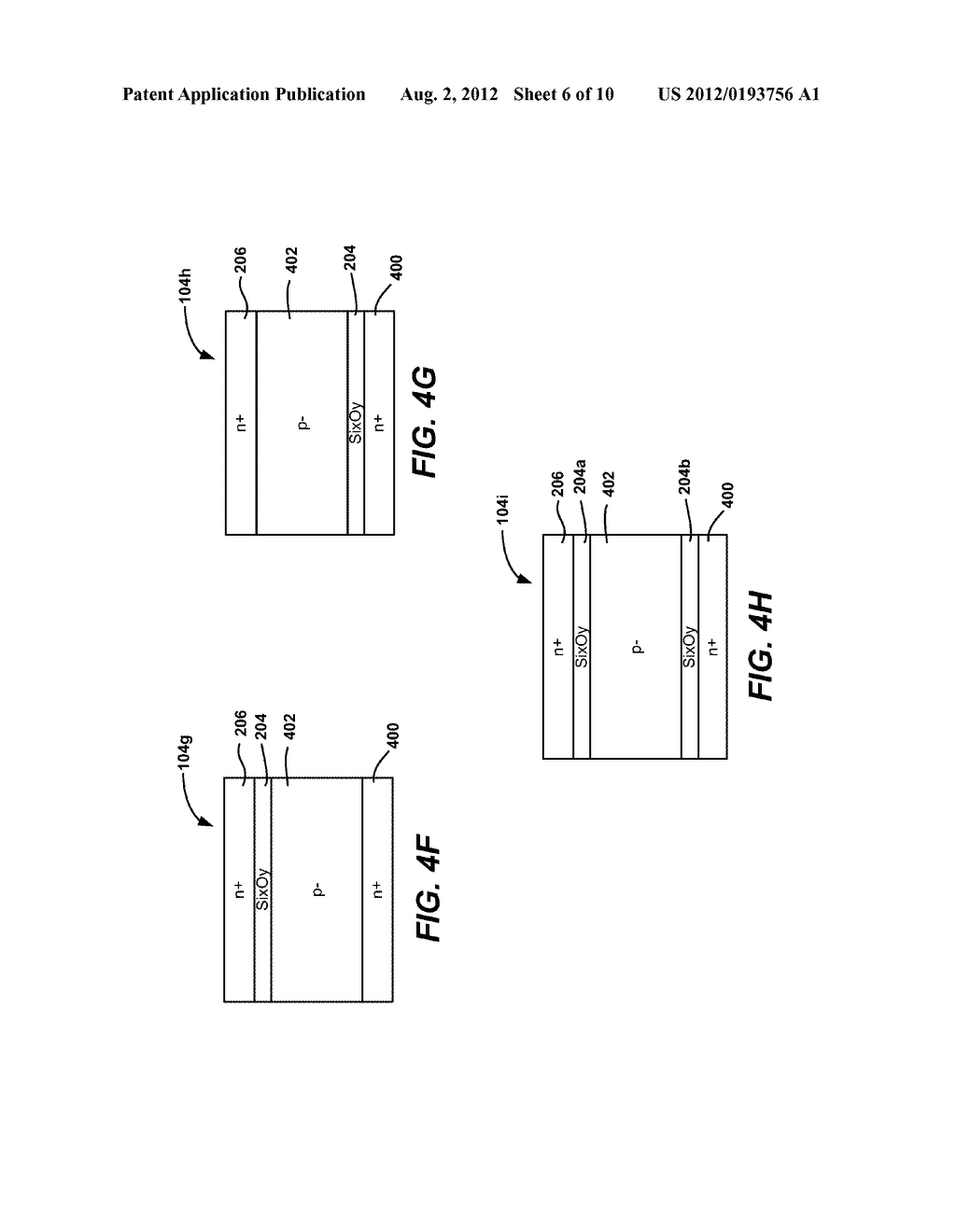 DIODES WITH NATIVE OXIDE REGIONS FOR USE IN MEMORY ARRAYS AND METHODS OF     FORMING THE SAME - diagram, schematic, and image 07