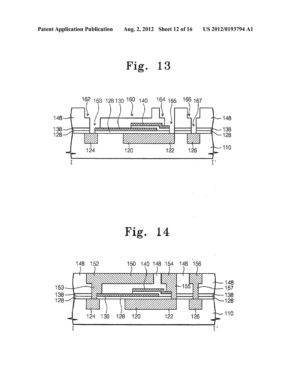 SEMICONDUCTOR DEVICE AND METHOD OF FABRICATING THE SAME - diagram, schematic, and image 13