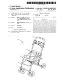 STROLLER WITH A RECEIVING FRAME AND SUPPORT STRAPS FOR RECEIVING CAR SEATS diagram and image