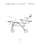 STROLLER WITH A RECEIVING FRAME AND SUPPORT STRAPS FOR RECEIVING CAR SEATS diagram and image