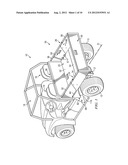 VEHICULAR UTILITY BED HAVING END WALL AND SEAT BOTTOM PORTION AND VEHICLES     INCLUDING SAME diagram and image