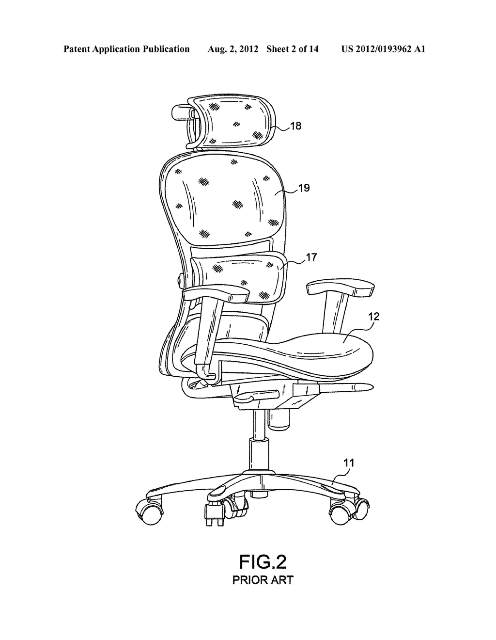DEVICE FOR ADJUSTING THE HEIGHT OF THE BACKREST OF AN OFFICE CHAIR - diagram, schematic, and image 03