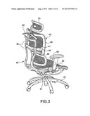 DEVICE FOR ADJUSTING THE HEIGHT OF THE BACKREST OF AN OFFICE CHAIR diagram and image