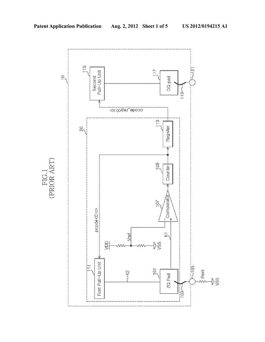 SEMICONDUCTOR APPARATUS AND IMPEDANCE CALIBRATION CIRCUIT FOR THE SAME - diagram, schematic, and image 02
