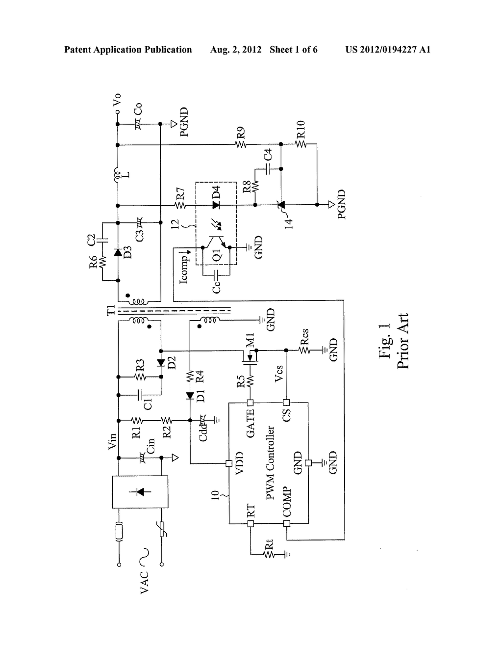 JITTERING FREQUENCY CONTROL CIRCUIT AND METHOD FOR A SWITCHING MODE POWER     SUPPLY - diagram, schematic, and image 02