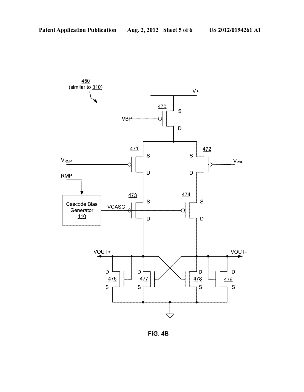 CASCODED COMPARATOR WITH DYNAMIC BIASING FOR COLUMN PARALLEL SINGLE SLOPE     ADCS - diagram, schematic, and image 06