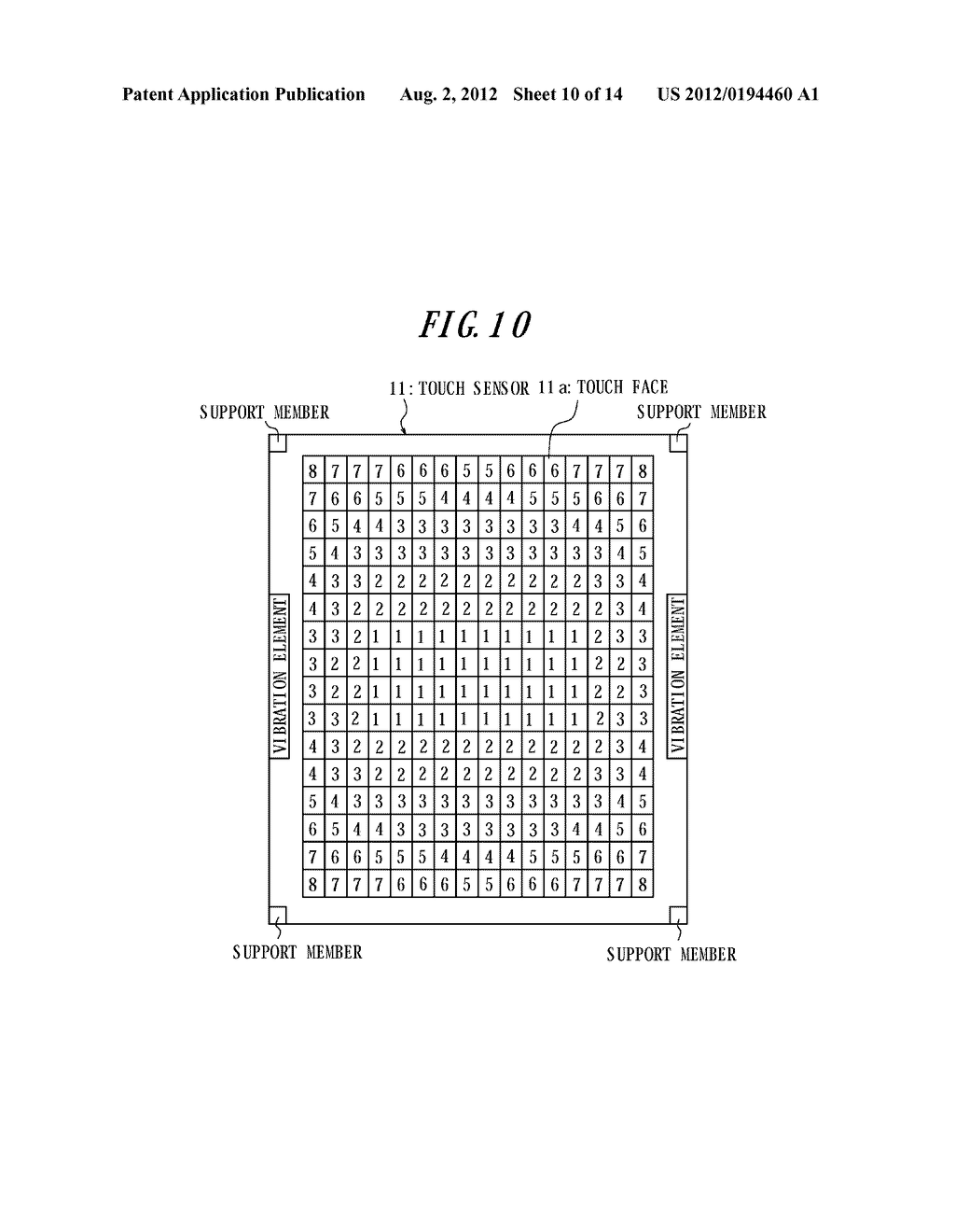 TACTILE SENSATION PROVIDING APPARATUS AND CONTROL METHOD FOR TACTILE     SENSATION PROVIDING APPARATUS - diagram, schematic, and image 11