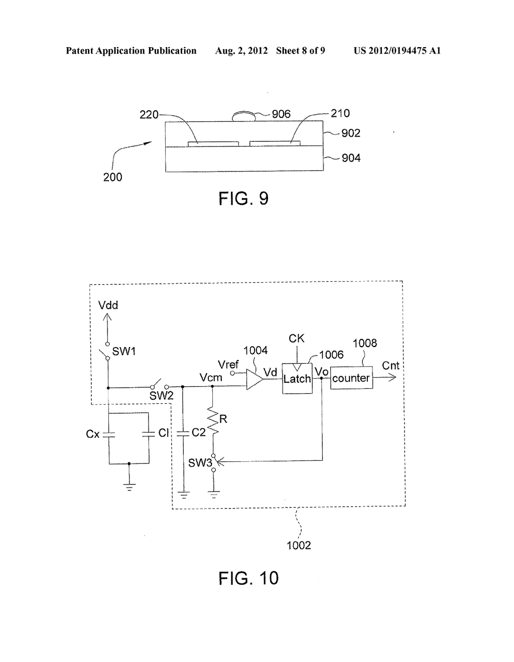 MULTI-TOUCH POSITIONING METHOD FOR CAPACITIVE TOUCH PANEL - diagram, schematic, and image 09