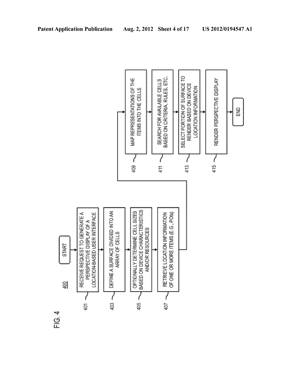 METHOD AND APPARATUS FOR GENERATING A PERSPECTIVE DISPLAY - diagram, schematic, and image 05
