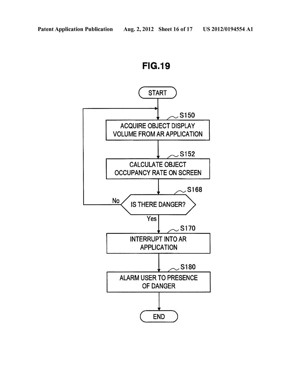 INFORMATION PROCESSING DEVICE, ALARM METHOD, AND PROGRAM - diagram, schematic, and image 17