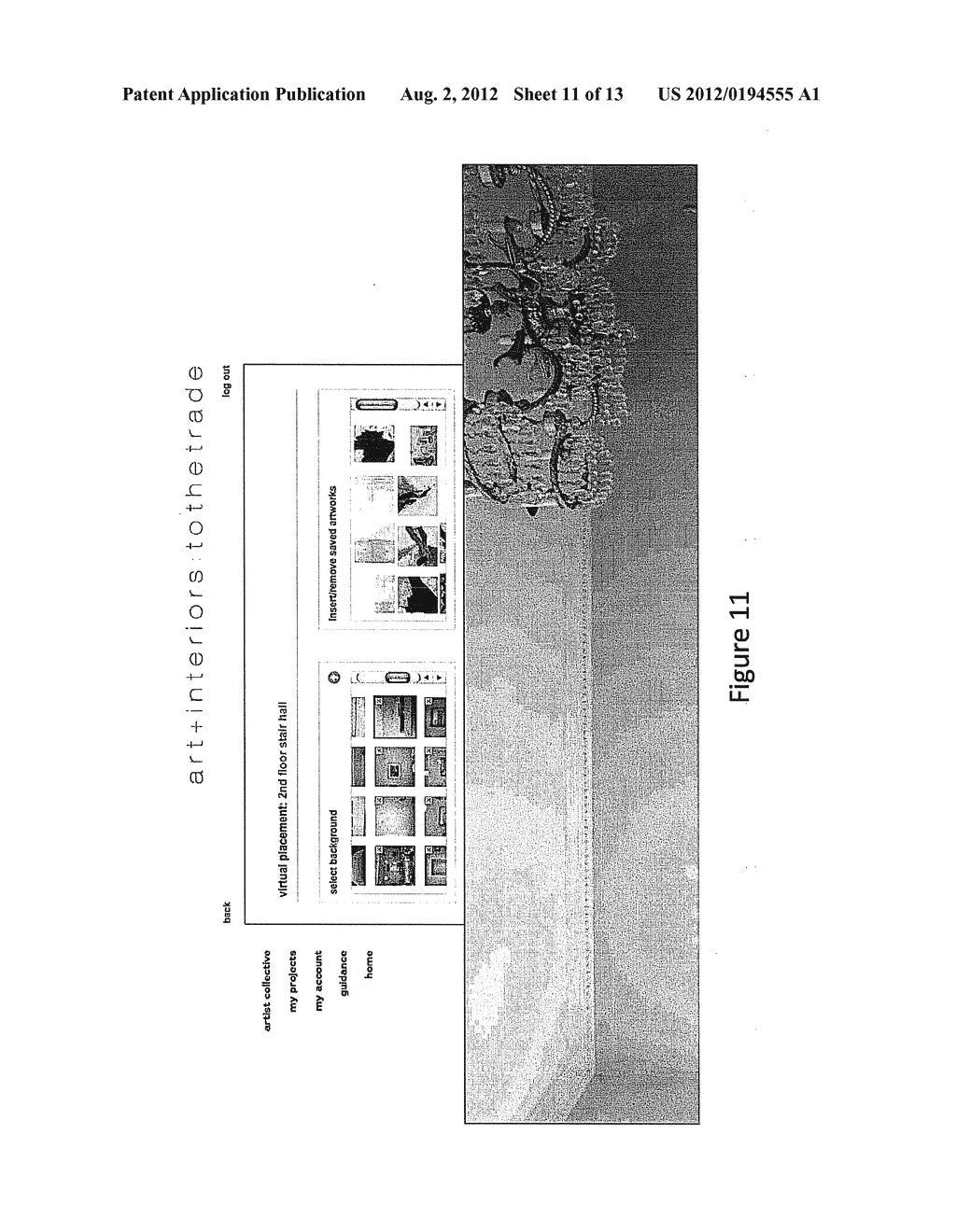 SYSTEM AND PROCESS FOR VIRTUALLY DECORATING A ROOM OR AREA - diagram, schematic, and image 12