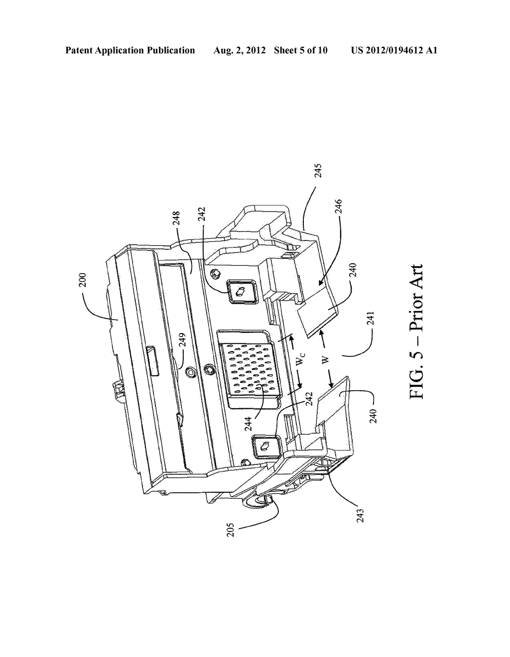 CARRIAGE WITH CAPPING SURFACE FOR INKJET PRINTHEAD - diagram, schematic, and image 06