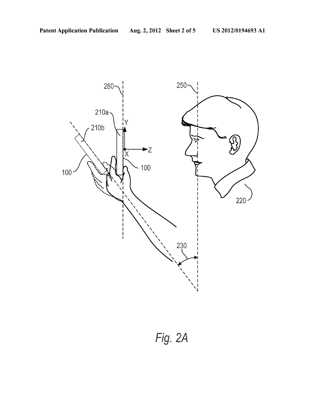 VIEW ANGLE FEEDBACK DEVICE AND METHOD - diagram, schematic, and image 03