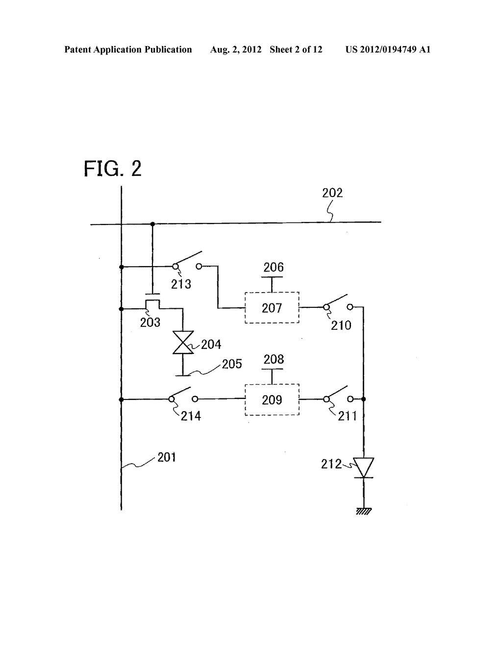 DISPLAY DEVICE AND METHOD FOR DRIVING THE SAME - diagram, schematic, and image 03