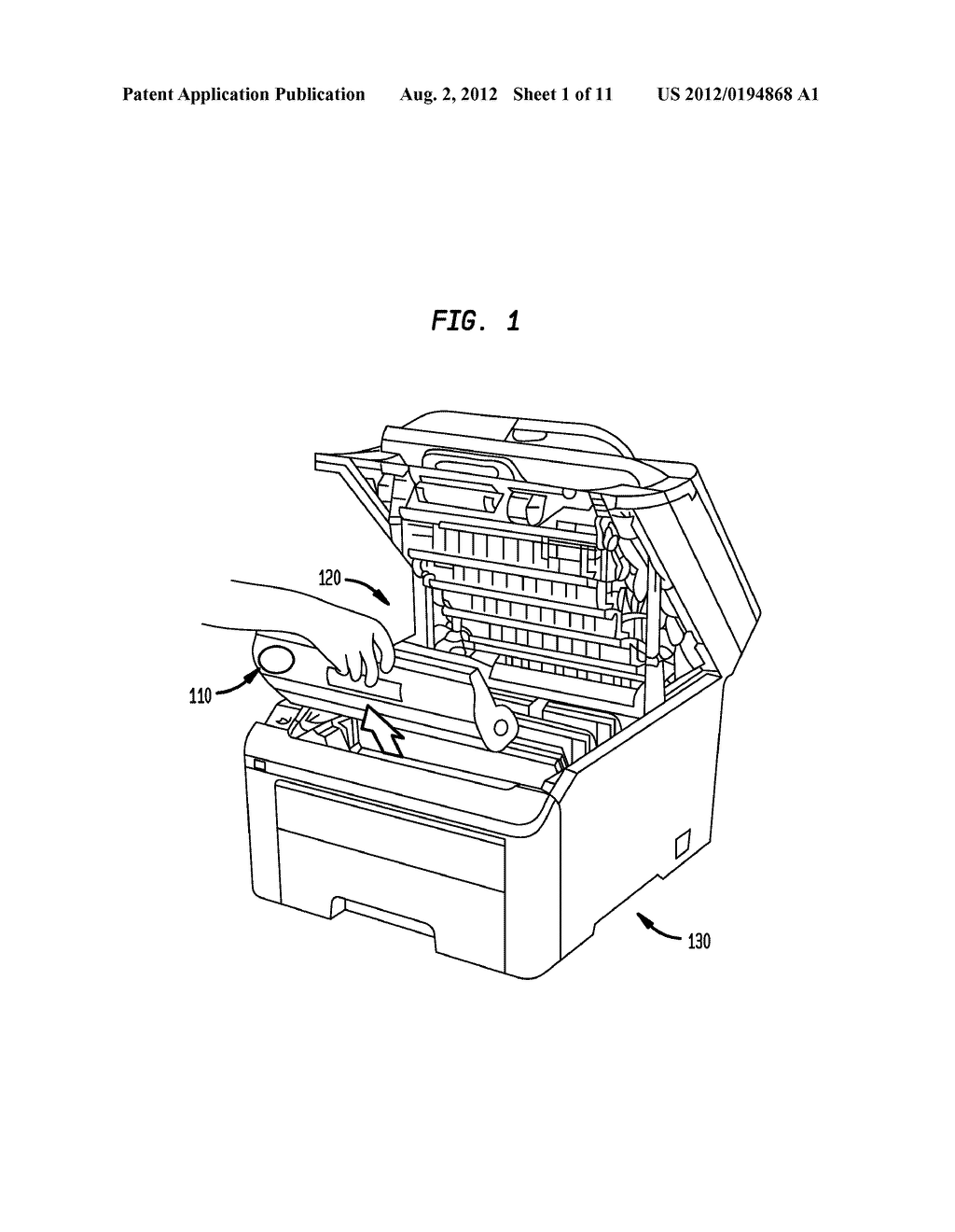 System and Method for Updating Memories used to Store Information in a     Printing System - diagram, schematic, and image 02