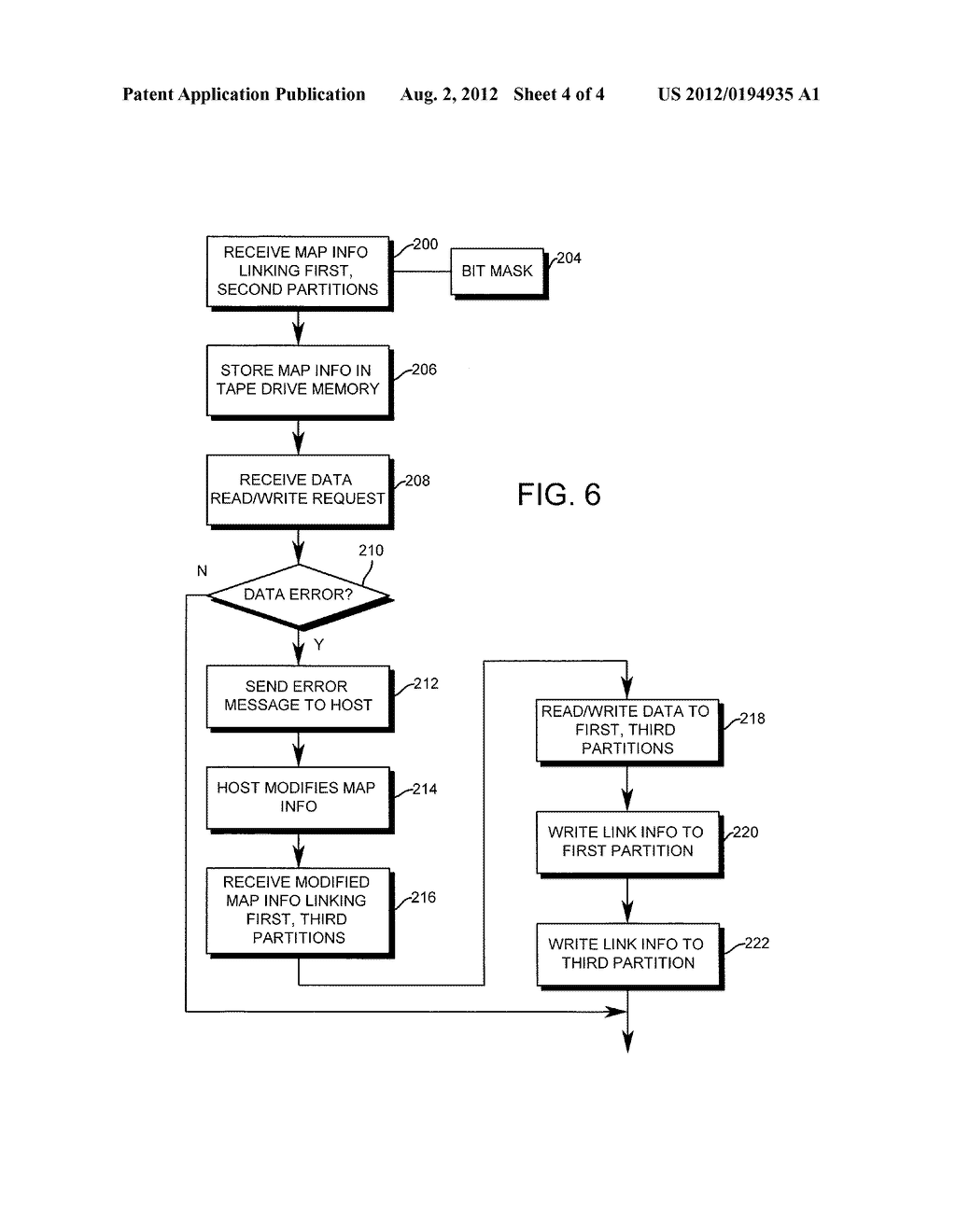 SYSTEM AND METHOD FOR MANAGING ERRORS ON A MAGNETIC TAPE - diagram, schematic, and image 05
