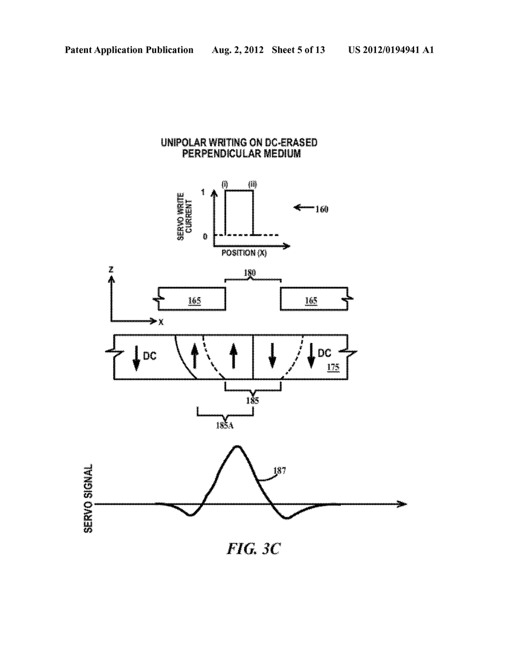 WRITING TIMING-BASED SERVO PATTERNS IN PERPENDICULAR AND NON-ORIENTED     MAGNETIC MEDIA - diagram, schematic, and image 06