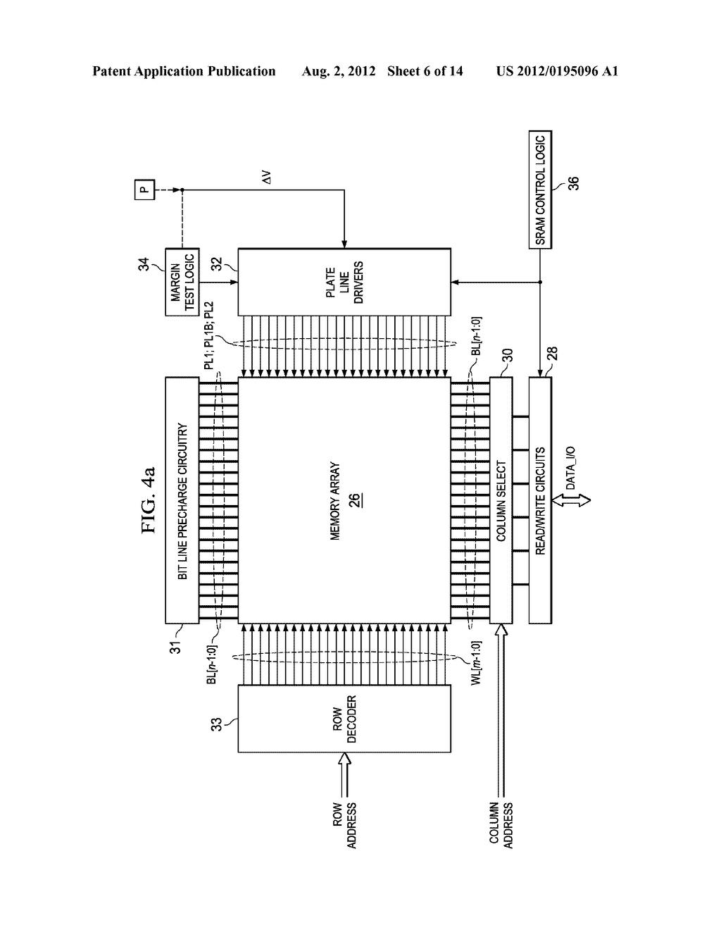 DIFFERENTIAL PLATE LINE SCREEN TEST FOR FERROELECTRIC LATCH CIRCUITS - diagram, schematic, and image 07