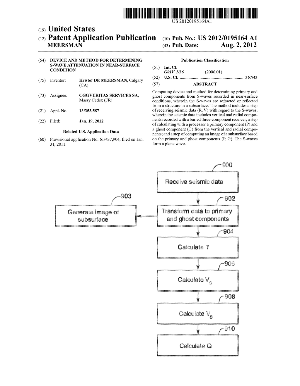 DEVICE AND METHOD FOR DETERMINING S-WAVE ATTENUATION IN NEAR-SURFACE     CONDITION - diagram, schematic, and image 01