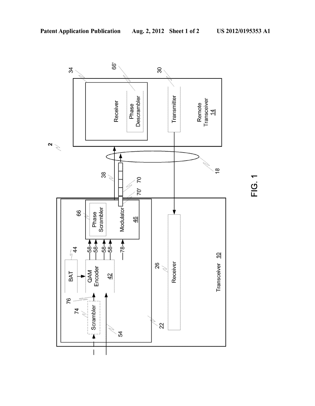 SYSTEM AND METHOD FOR DESCRAMBLING THE PHASE OF CARRIERS IN A MULTICARRIER     COMMUNICATIONS SYSTEM - diagram, schematic, and image 02
