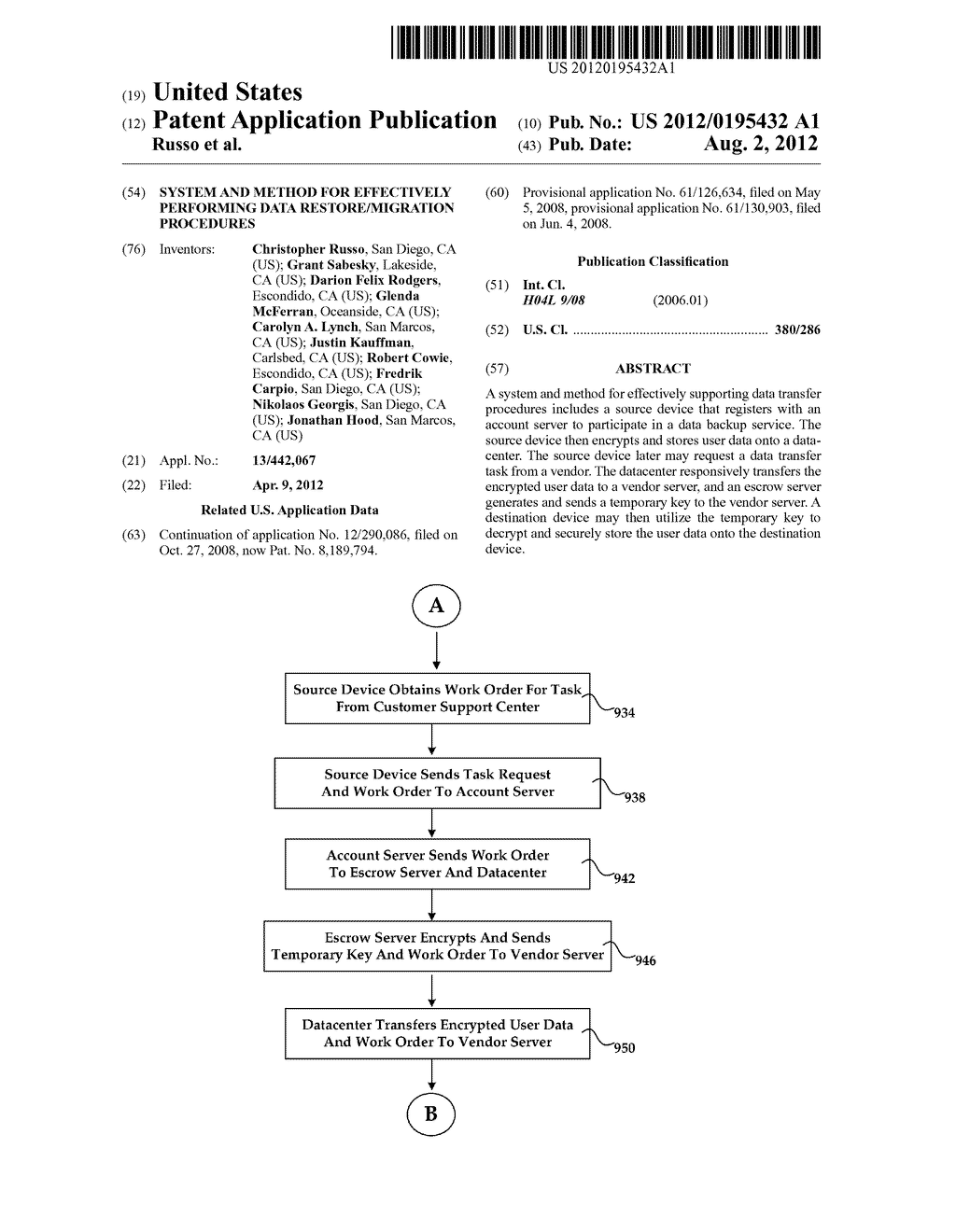 System And Method For Effectively Performing Data Restore/Migration     Procedures - diagram, schematic, and image 01