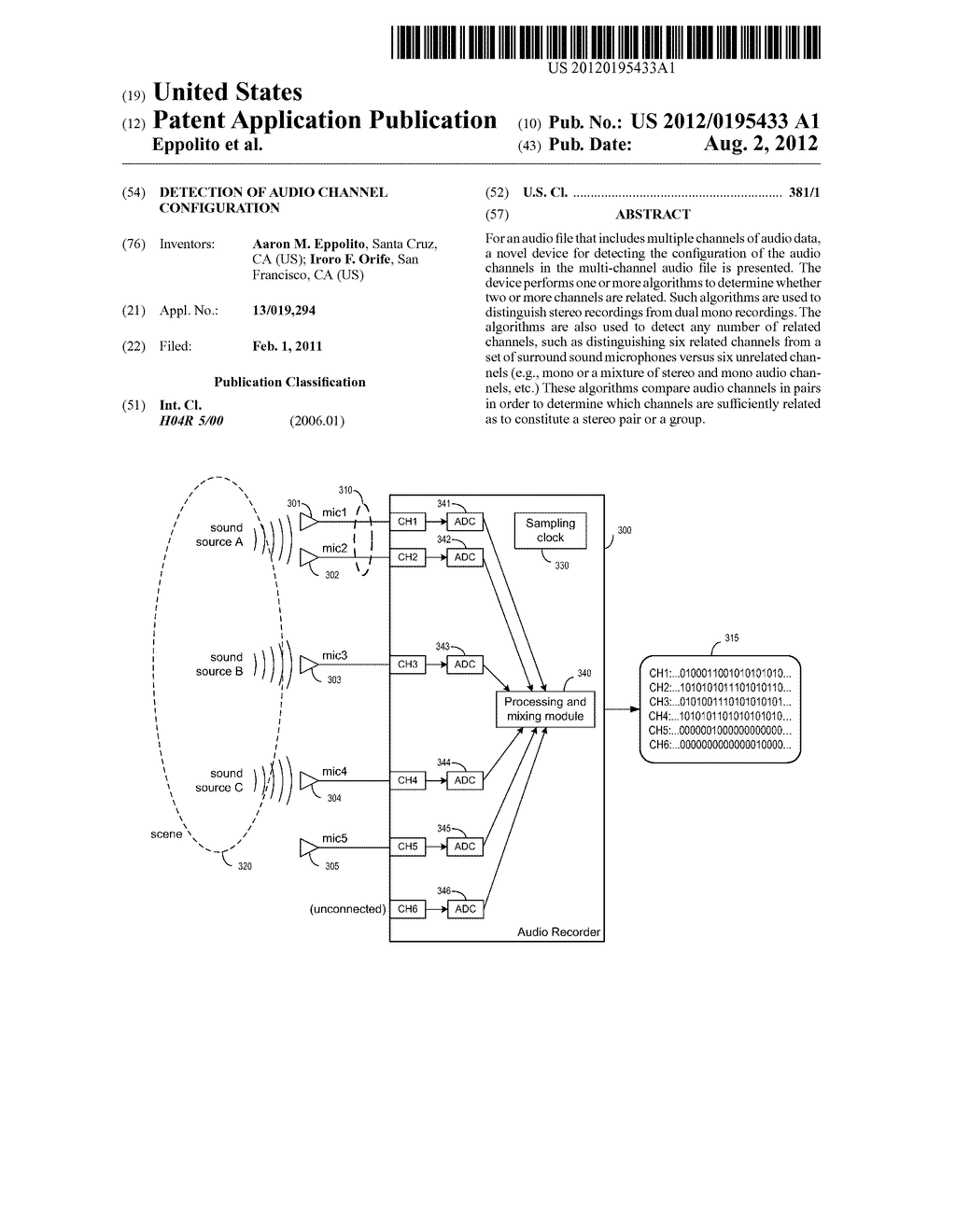 DETECTION OF AUDIO CHANNEL CONFIGURATION - diagram, schematic, and image 01