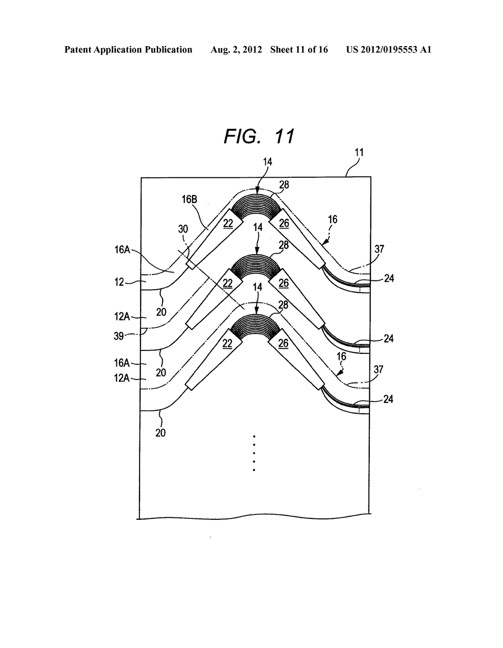 ARRAYED WAVEGUIDE GRATING TYPE OPTICAL MULTIPLEXER AND DEMULTIPLEXER - diagram, schematic, and image 12